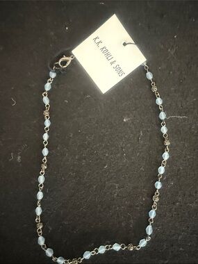 Kohl's Light Blue Bead Station Necklace